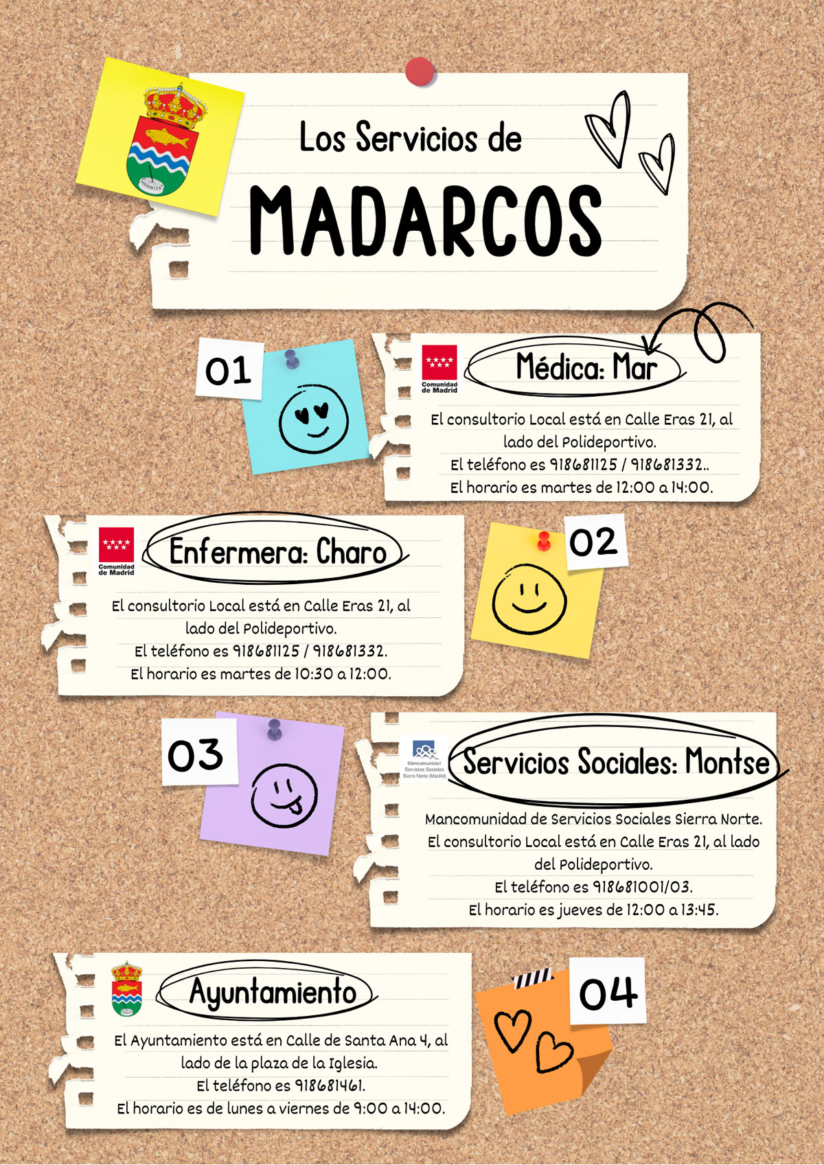 Cartel Servicios Madarcos 2