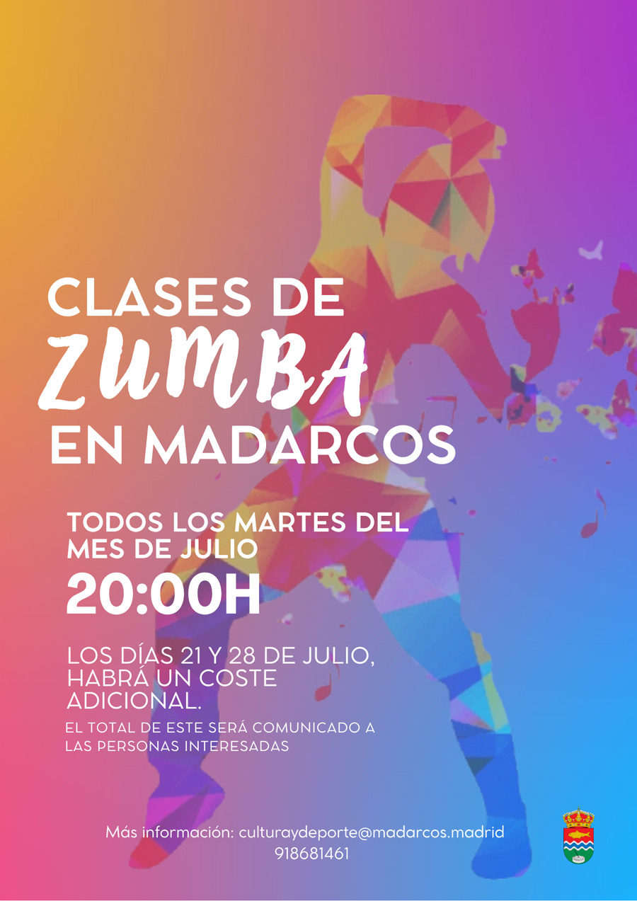 Clases Grupal zumba julio 26