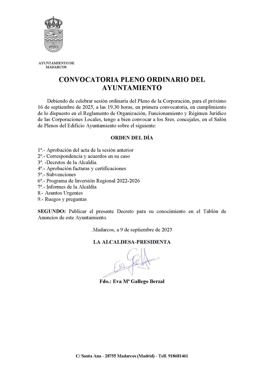 convocatoria agosto 25