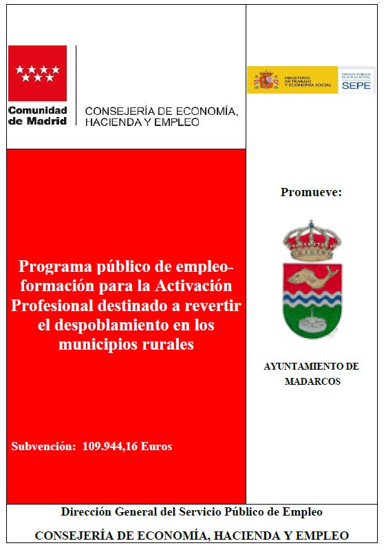 prog publico empleo revertir despoblamiento municipios rurales